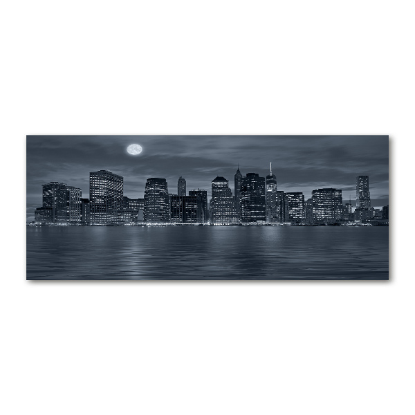 Acrylbild Fotodruck New York bei Nacht