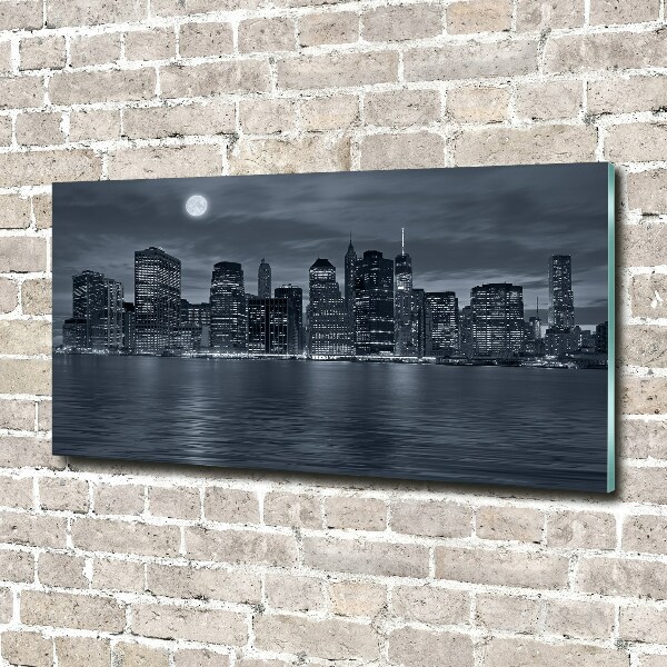 Acrylbild Fotodruck New York bei Nacht