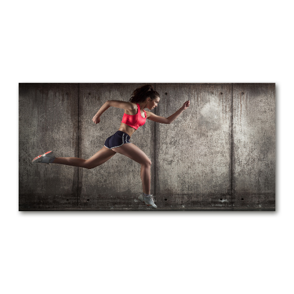 Acrylglas-Druck Laufende Frau