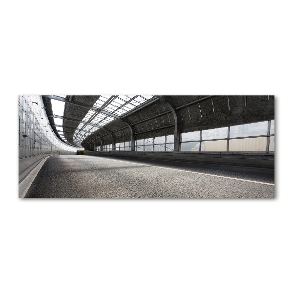 Acrylglas-Druck Straße im Tunnel