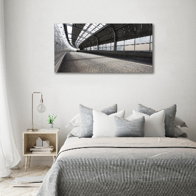 Acrylglas-Druck Straße im Tunnel