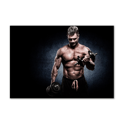 Foto auf Acryl Muskelaufbau