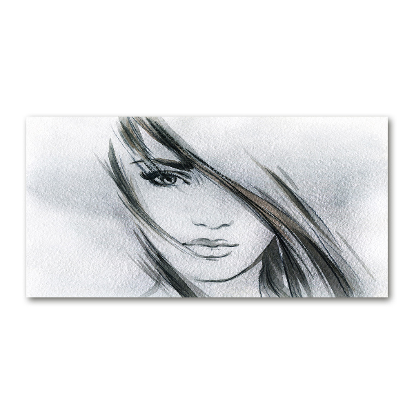 Acrylbild Fotodruck Porträt einer Frau