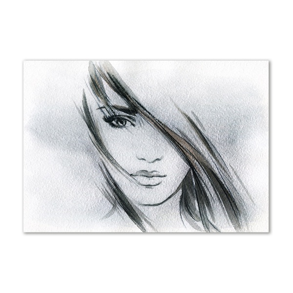 Acrylbild Fotodruck Porträt einer Frau