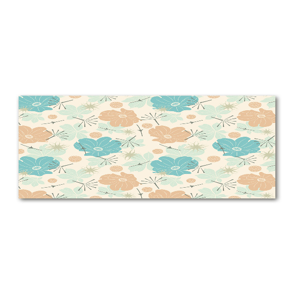 Acrylbild Fotodruck Blumenmuster