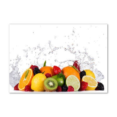 Foto auf Acryl Obst und Wasser
