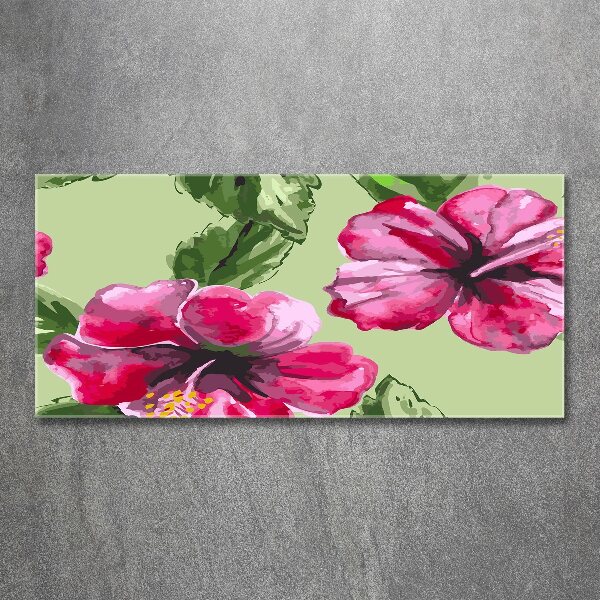 Acrylglas-Druck Hawaiianische Blumen
