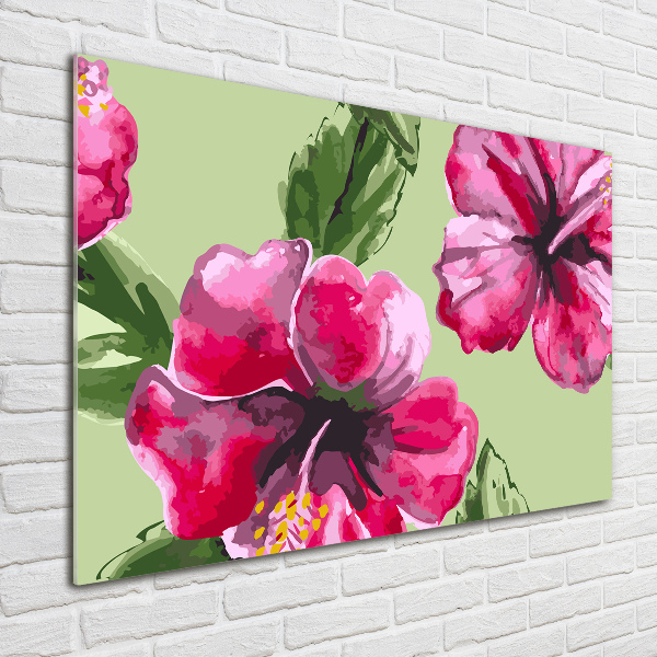 Acrylglas-Druck Hawaiianische Blumen