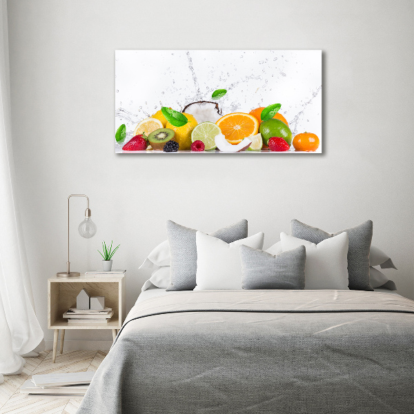 Acrylbild Fotodruck Obst und Wasser