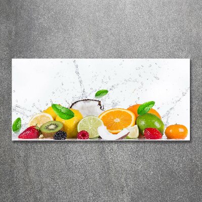 Acrylbild Fotodruck Obst und Wasser