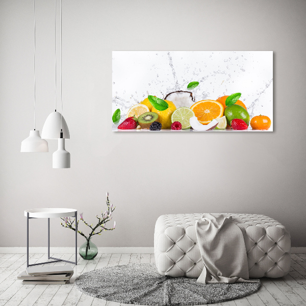 Acrylbild Fotodruck Obst und Wasser