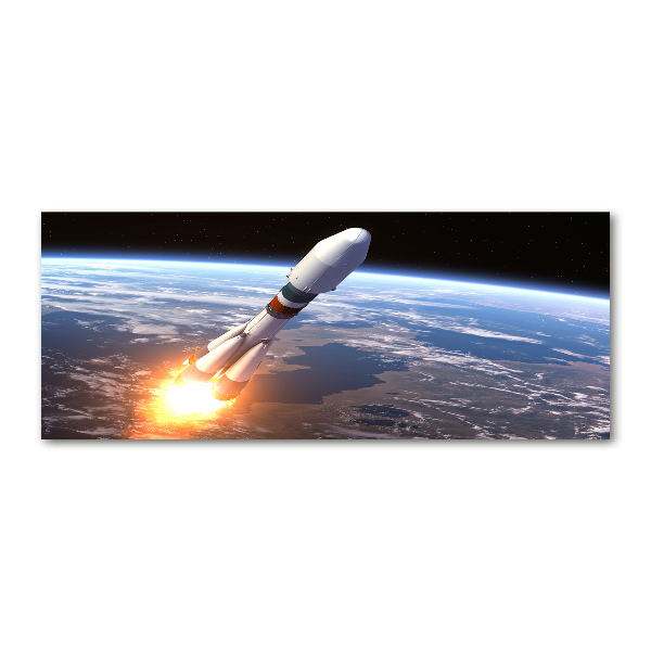 Acrylglas-Druck Weltraumrakete