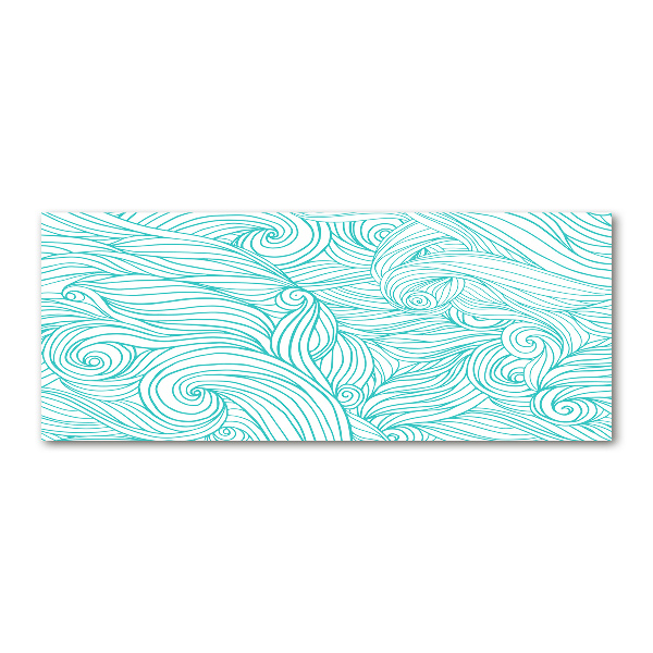 Acrylglas-Druck Blaue Wellen