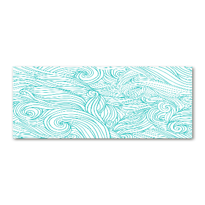 Acrylglas-Druck Blaue Wellen