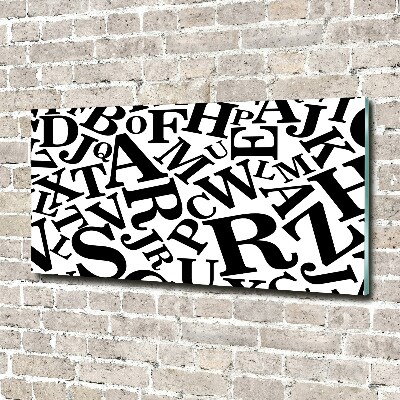 Foto auf Acryl Alphabet