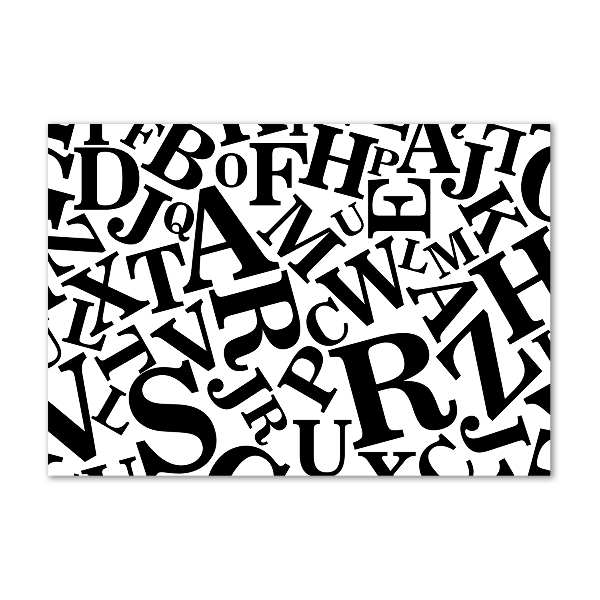 Foto auf Acryl Alphabet