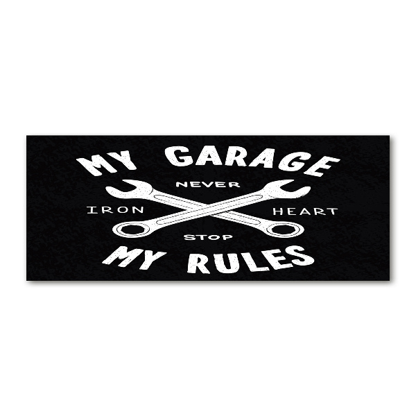 Acrylglas-Druck Meine Garage