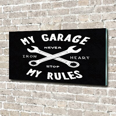 Acrylglas-Druck Meine Garage
