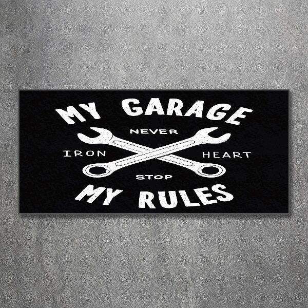 Acrylglas-Druck Meine Garage