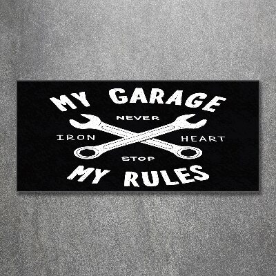 Acrylglas-Druck Meine Garage