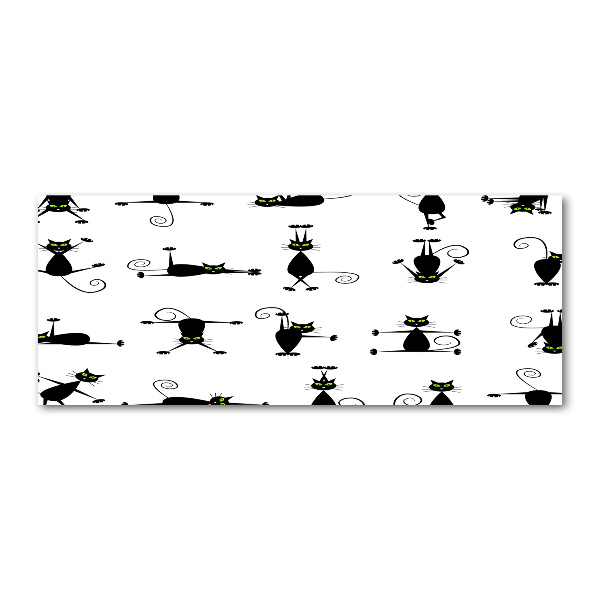 Acrylbild Fotodruck Katzenillustration