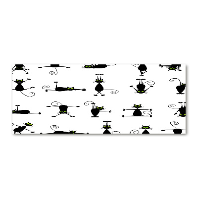 Acrylbild Fotodruck Katzenillustration