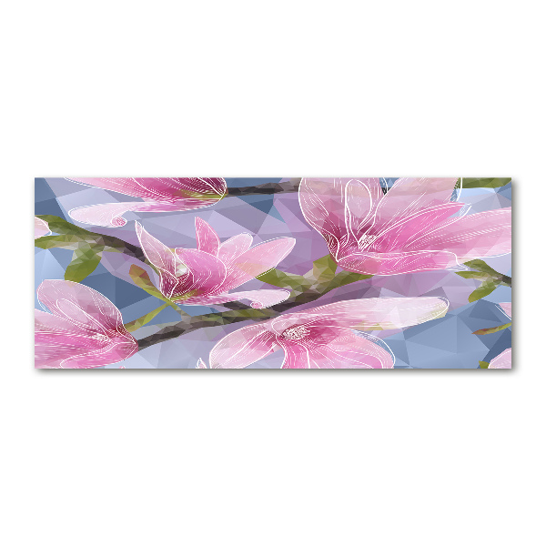 Acrylglas-Druck Rosa Magnolie