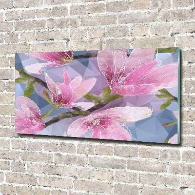 Acrylglas-Druck Rosa Magnolie