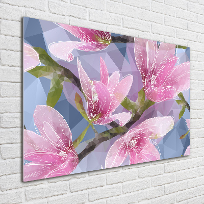 Acrylglas-Druck Rosa Magnolie