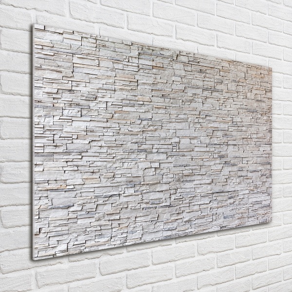 Acrylbild Fotodruck Steinmauer
