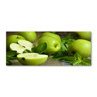 Acrylbild Fotodruck Grüne Äpfel