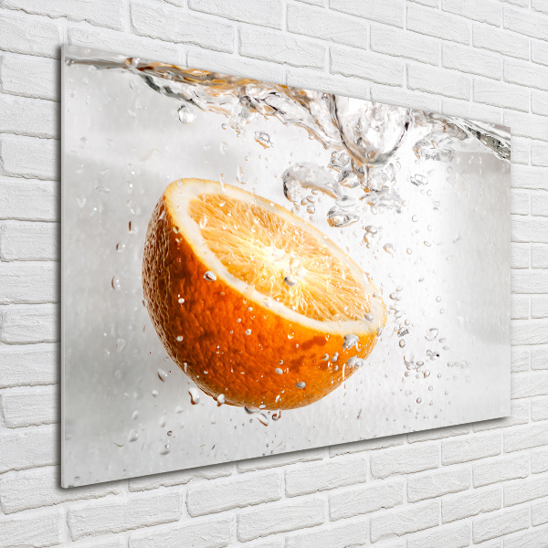 Acrylglas-Druck Orangen unter Wasser