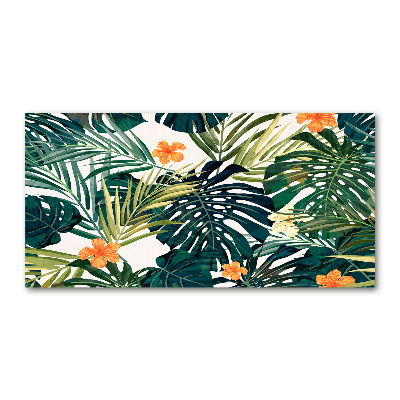 Foto auf Acryl Tropische Blätter