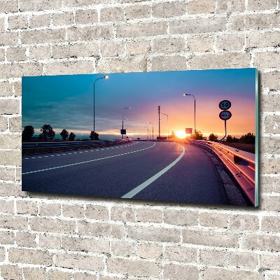 Acrylbild Fotodruck Autobahn