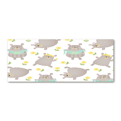 Bild auf Acrylglas Teddybär-Illustration