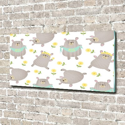 Bild auf Acrylglas Teddybär-Illustration