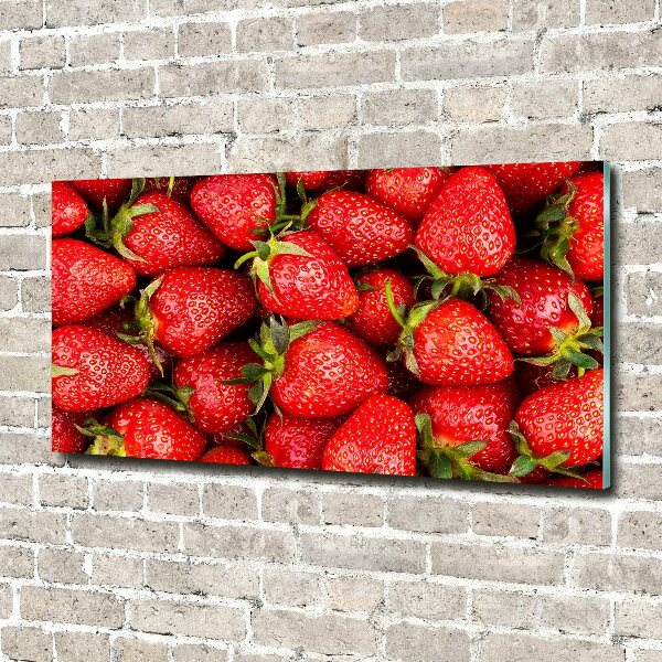 Acrylglas-Druck Erdbeeren
