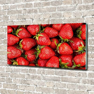 Acrylglas-Druck Erdbeeren