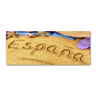 Foto auf Acryl Spanien-Inschrift