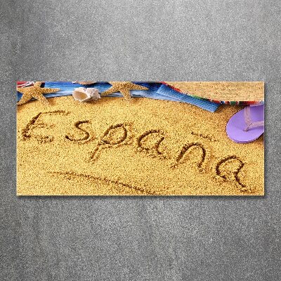 Foto auf Acryl Spanien-Inschrift