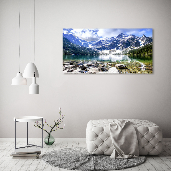 Acrylbild Fotodruck Das Meeresauge der Tatra-Berge