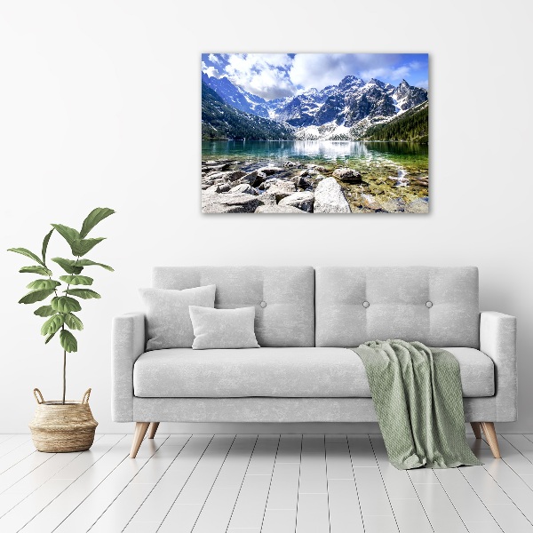 Acrylbild Fotodruck Das Meeresauge der Tatra-Berge