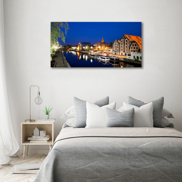Bild auf Acrylglas Bydgoszcz bei Nacht