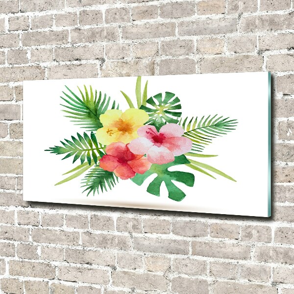 Acrylglas-Druck Hawaiianische Blumen