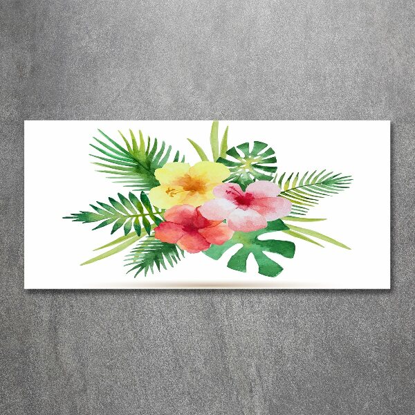 Acrylglas-Druck Hawaiianische Blumen