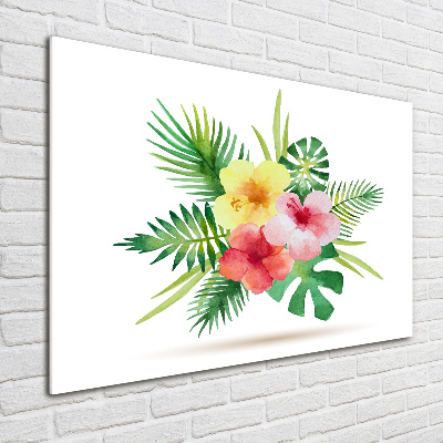 Acrylglas-Druck Hawaiianische Blumen