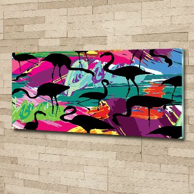 Acrylbild Fotodruck Flamingos