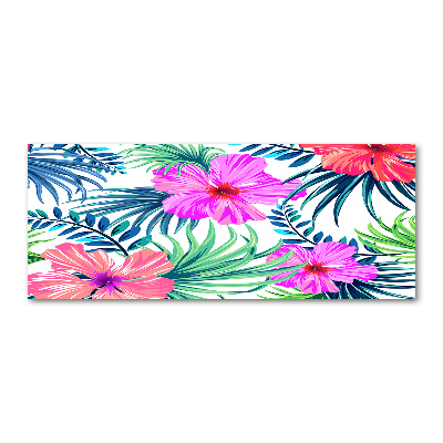 Acrylbild Fotodruck Hawaiianische Blumen