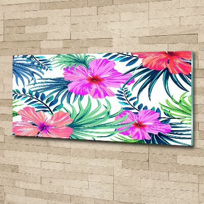 Acrylbild Fotodruck Hawaiianische Blumen
