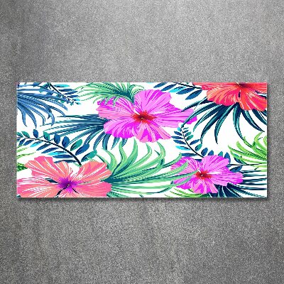 Acrylbild Fotodruck Hawaiianische Blumen